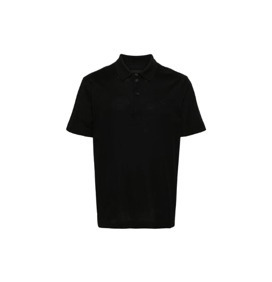 Black 4G Logo Detail Cotton Polo Shirt