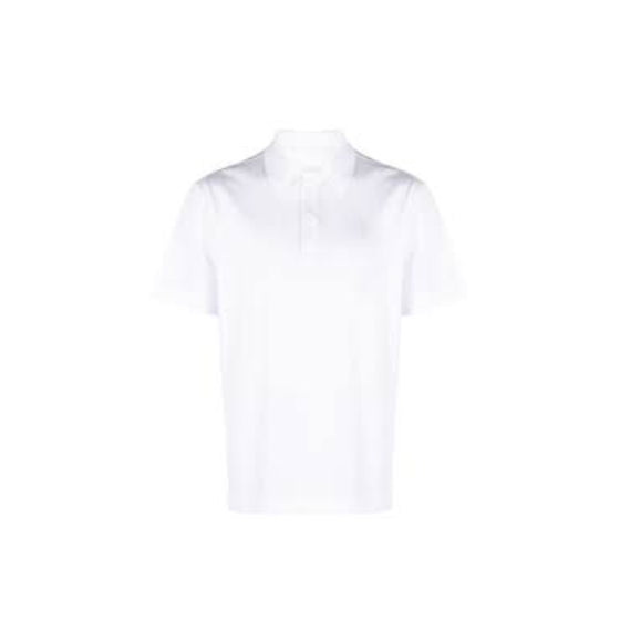 White 4G Logo Detail Cotton Polo Shirt