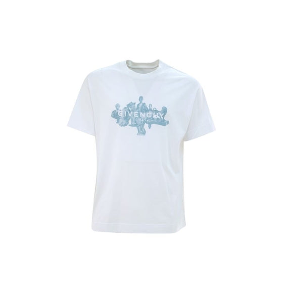 White Logoed Hubert Objects Printed T-Shirt