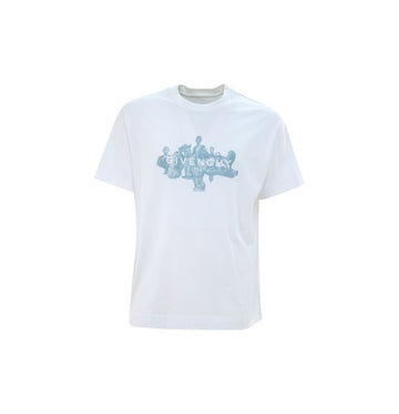 White Logoed Hubert Objects Printed T-Shirt