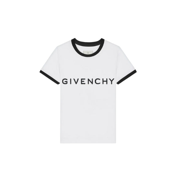 White Archetype Logo Slim Fit T-Shirt
