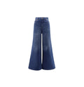 Chloe Blue High-Rise Wide-Leg Jeans