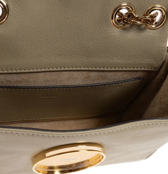 Chloe Beige Leather Shoulder Bag