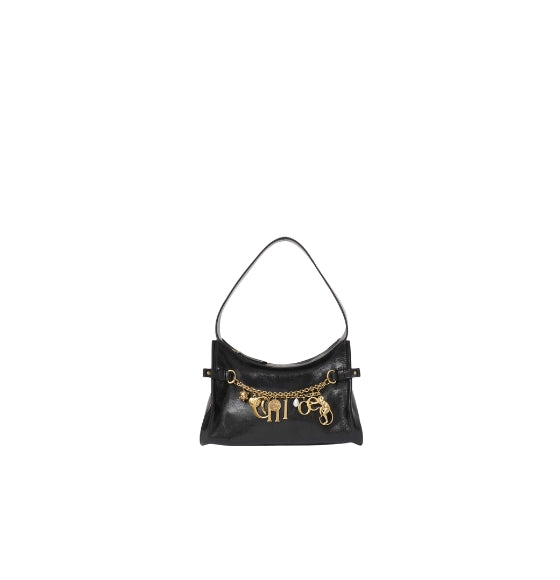 Chloe Black Leather Charms Hobo Bag