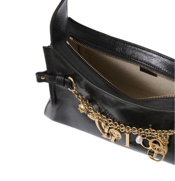 Chloe Black Leather Charms Hobo Bag
