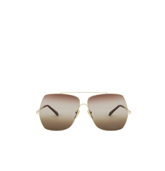 Gradient Gold Brown Fine Aly Sunglasses