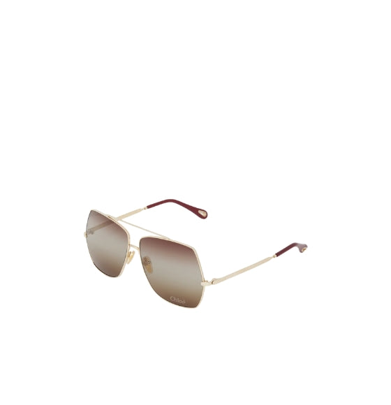 Gradient Gold Brown Fine Aly Sunglasses