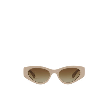 Ivory Metal Gold Bold Cat-Eye Marcie Sunglasses
