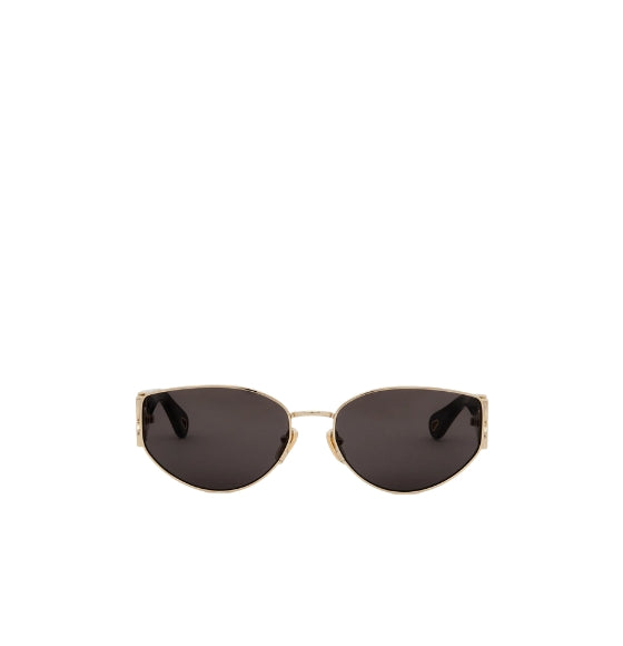 Black & Metal Gold Fine Marcie Sunglasses