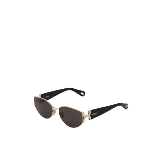 Black & Metal Gold Fine Marcie Sunglasses