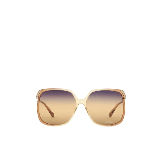 Gradient Ochre Rose Gold Bold Aly Sunglasses