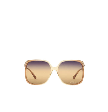 Gradient Ochre Rose Gold Bold Aly Sunglasses