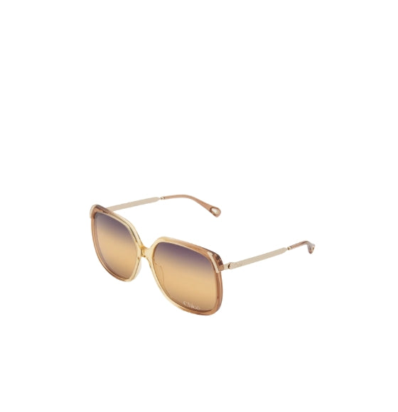 Gradient Ochre Rose Gold Bold Aly Sunglasses