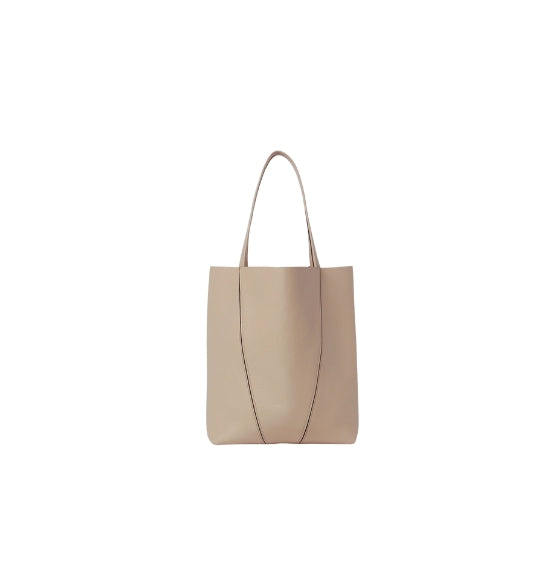 Chloe Tan Leather Medium Spin Tote Bag
