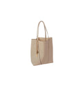 Chloe Tan Leather Medium Spin Tote Bag