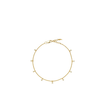 Gold Interstellar Pave Drop Bracelet