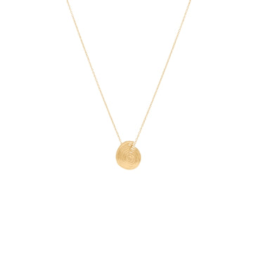 Gold Spiral Mini Pendant Necklace