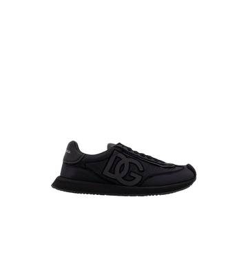 Black Low-Top DG Cushion Nylon Sneakers