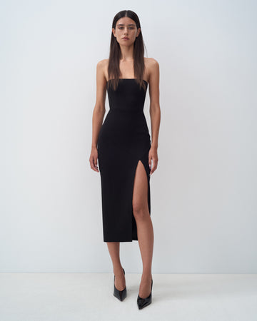 Strapless Dress In Crepe