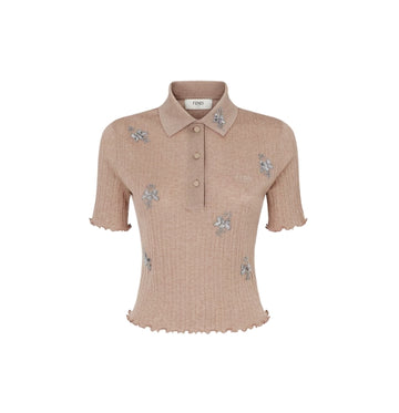 Brown Cotton Polo  Shirt
