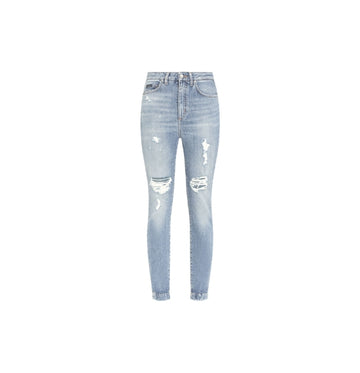 Light Blue Audrey Ripped Skinny Jeans