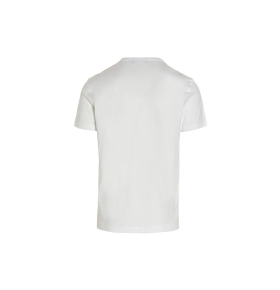 White Logo-Plaque Crewneck T-shirt
