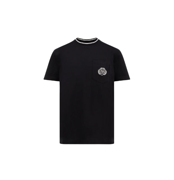 Black DG-Logo Crest Slim Fit T-Shirt