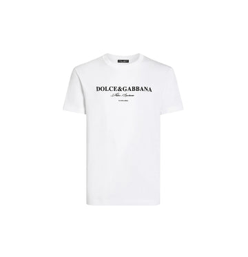 White Dolce & Gabbana Logo Cotton T-Shirt