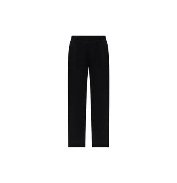 Black Smart Casual Gabardine Cotton Pants