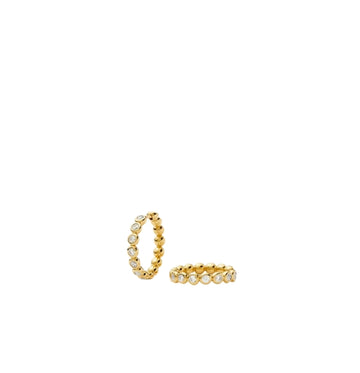 Gold Tennis Classic Hoop Earrings