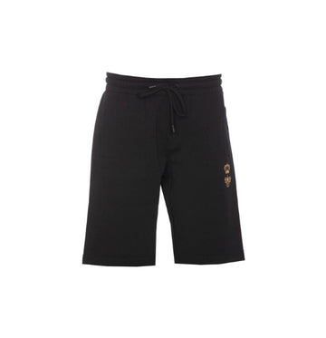 Black DG Crown & Bee Embroidered Jogging Bermuda