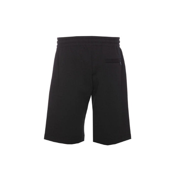 Black DG Crown & Bee Embroidered Jogging Bermuda