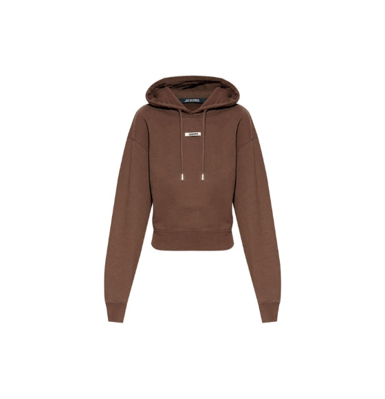 Dark Brown Gros Grain Hoodie