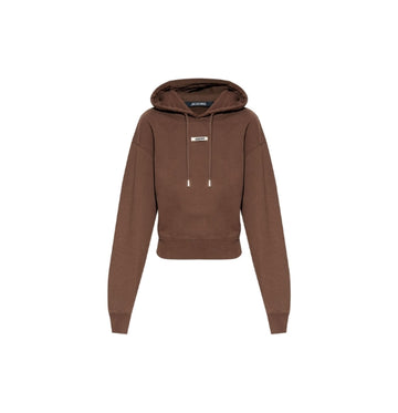 Dark Brown Gros Grain Hoodie