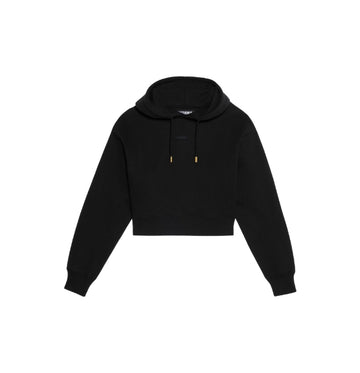 Black Gros Grain Hoodie