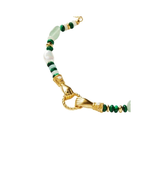 Green Beads Harris Reed In Good Hands Bracelet