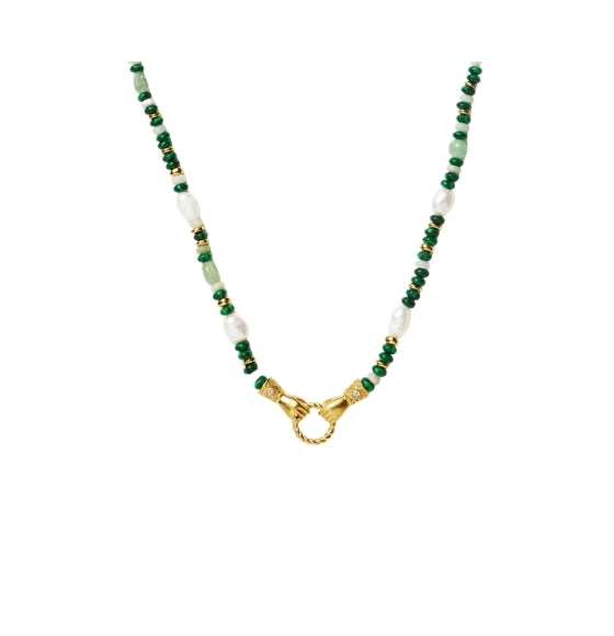 Green Beads Harris Reed In Good Hands Necklace