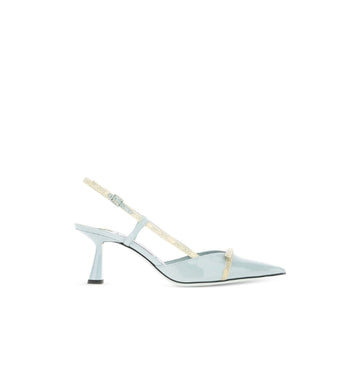 Light Blue Camila 65 Patent Leather Slingbacks