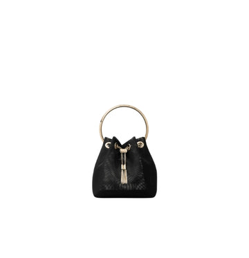 Black Bon Bon Fabric Mesh Mini Bag