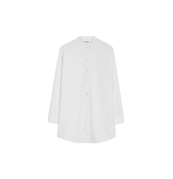 White Wednesday Long Sleeved Cotton Poplin Shirt