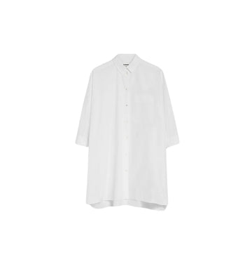White Sunday Long Sleeved Cotton Shirt