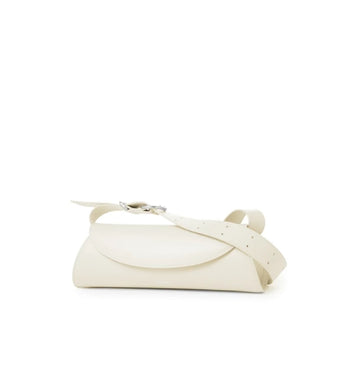 White Small Cannolo Shoulder Bag