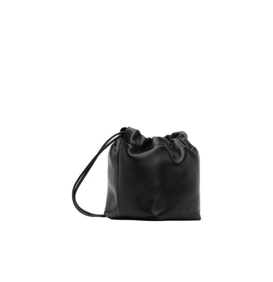Black Dumpling Leather Shoulder Bag