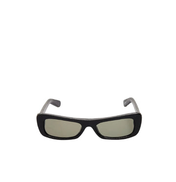 Black Capri Croc-Embossed Sunglasses