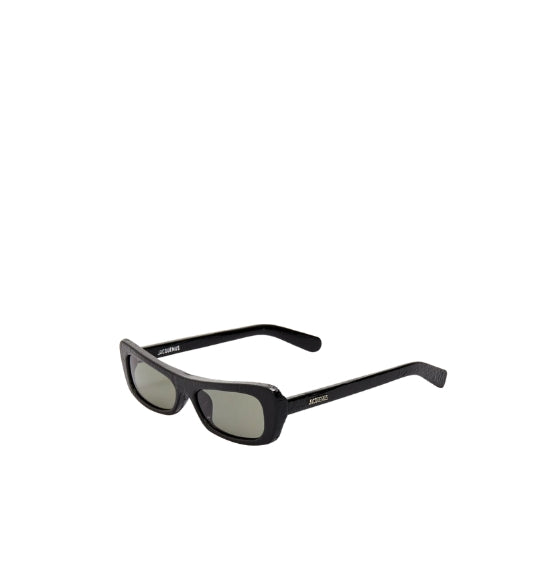 Black Capri Croc-Embossed Sunglasses