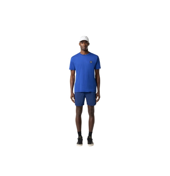 Bright Blue Compass Patch Crew Neck T-Shirt