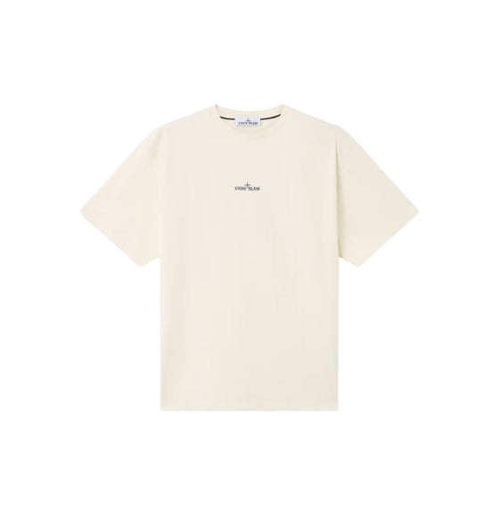 Ivory White Compass Patch Crew Neck T-Shirt