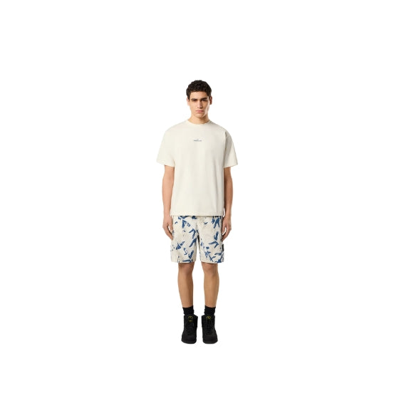 Ivory White Compass Patch Crew Neck T-Shirt