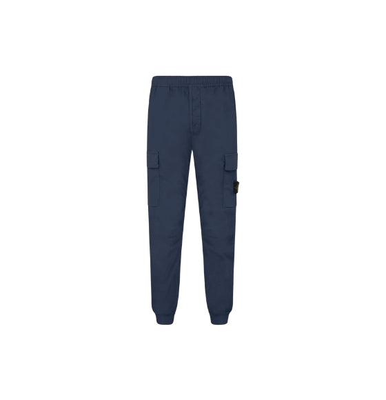 Dark Blue Tela Paracadute Cargo Pants