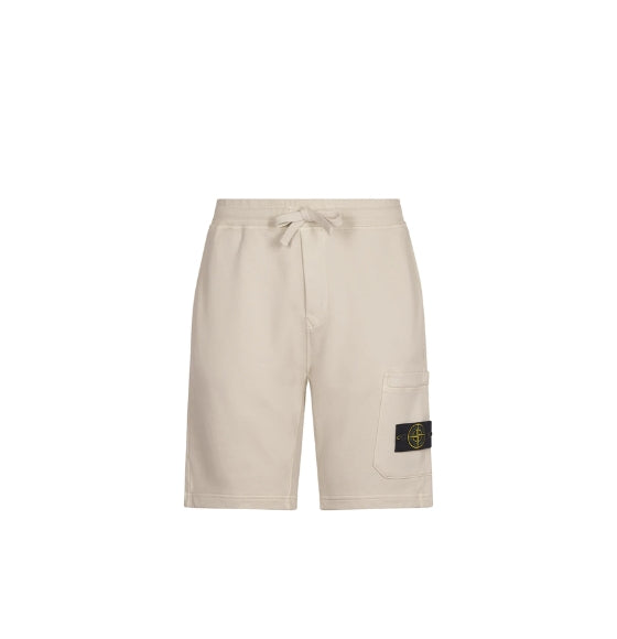 Beige Jersey Bermuda